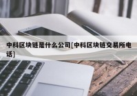 中科区块链是什么公司[中科区块链交易所电话]